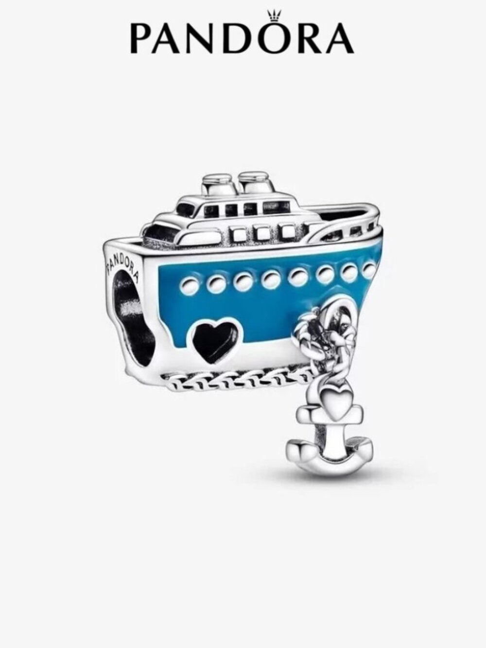 Pandora Anchored Cruise Ship Charm